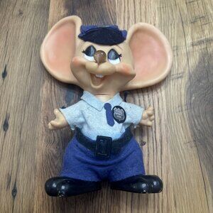 VINTAGE RARE RETRO MOUSE POLICE OFFICER PETE HURON PRODUCTS CO. PLASTIC KITSCH